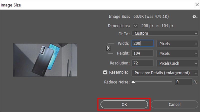 Chỉnh c&aacute;c th&ocirc;ng số